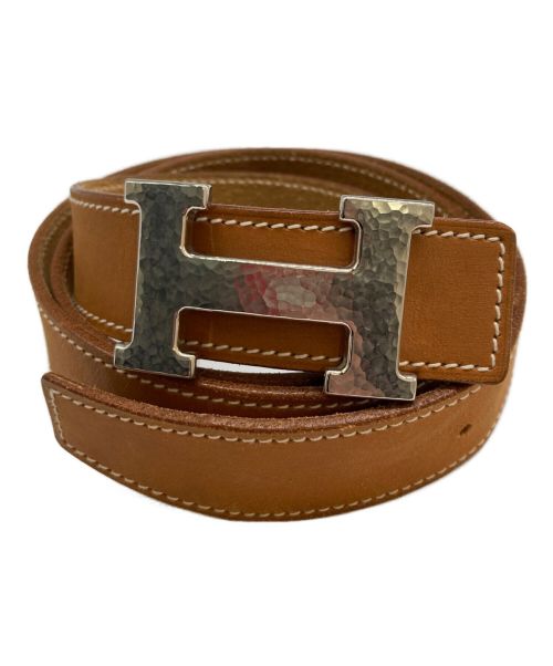 HERMES（エルメス）HERMES (エルメス) レザーベルト ナチュラルの古着・服飾アイテム
