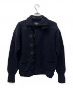 RRLダブルアールエル）の古着「モックネックニットカーディガン」｜ネイビー
