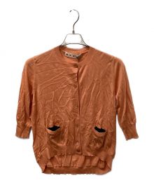 MARNI（マルニ）の古着「カシミヤカーディガン」｜オレンジ