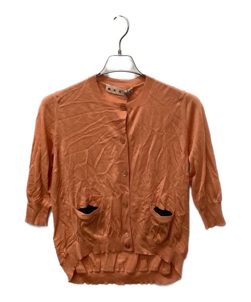 MARNI（マルニ）MARNI (マルニ) カシミヤカーディガン オレンジ サイズ:38の古着・服飾アイテム