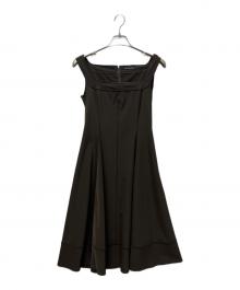 FOXEY NEWYORK（フォクシーニューヨーク）の古着「ノースリーブワンピース」｜ブラウン