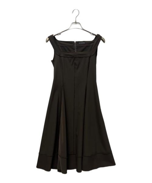 FOXEY NEWYORK（フォクシーニューヨーク）FOXEY NEWYORK (フォクシーニューヨーク) ノースリーブワンピース ブラウン サイズ:サイズ表記なしの古着・服飾アイテム