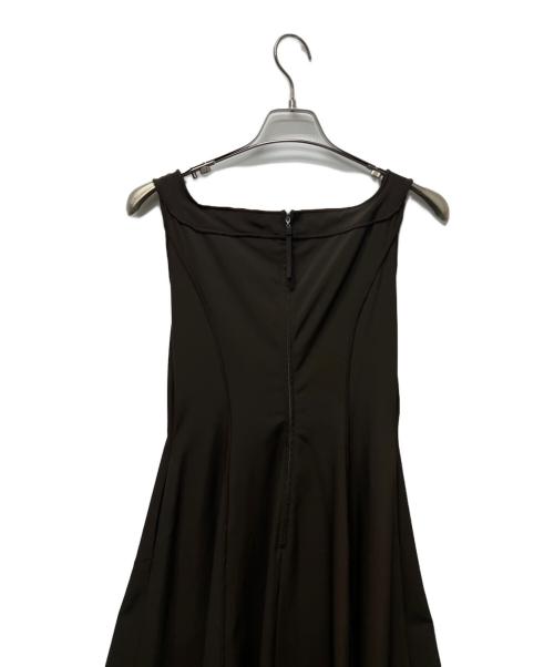 FOXEY NEWYORK（フォクシーニューヨーク）FOXEY NEWYORK (フォクシーニューヨーク) ノースリーブワンピース ブラウン サイズ:サイズ表記なしの古着・服飾アイテム