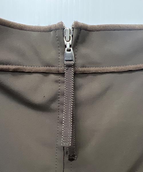 FOXEY NEWYORK（フォクシーニューヨーク）FOXEY NEWYORK (フォクシーニューヨーク) ノースリーブワンピース ブラウン サイズ:サイズ表記なしの古着・服飾アイテム