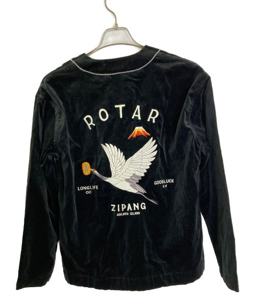 ROTAR（ローター）ROTAR (ローター) スカジャンカーディガン ブラック サイズ:Mの古着・服飾アイテム