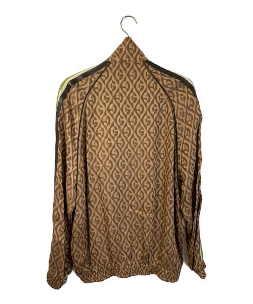 GUCCI（グッチ）GUCCI (グッチ) Oversize G Rhombus Zip Jacket ブラウン サイズ:Mの古着・服飾アイテム