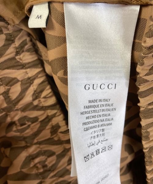 GUCCI（グッチ）GUCCI (グッチ) Oversize G Rhombus Zip Jacket ブラウン サイズ:Mの古着・服飾アイテム