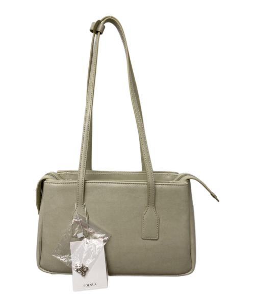 FOLNUA（フォルニュア）FOLNUA (フォルニュア) ハンドバッグ グレージュの古着・服飾アイテム