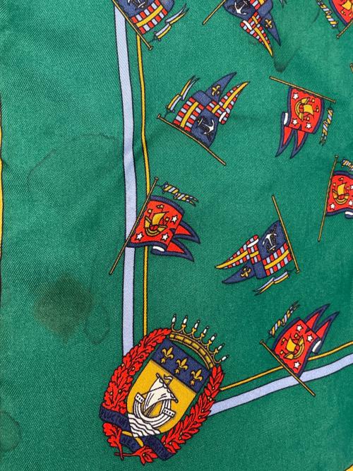 GUCCI（グッチ）GUCCI (グッチ) シルクスカーフ グリーンの古着・服飾アイテム