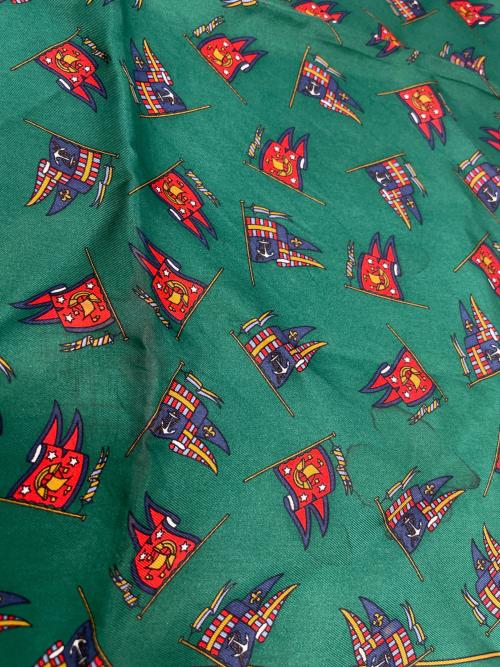 GUCCI（グッチ）GUCCI (グッチ) シルクスカーフ グリーンの古着・服飾アイテム