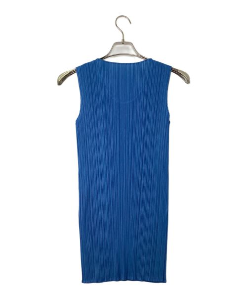 PLEATS PLEASE（プリーツプリーズ）PLEATS PLEASE (プリーツプリーズ) ノースリーブカットソー スカイブルー サイズ:3の古着・服飾アイテム