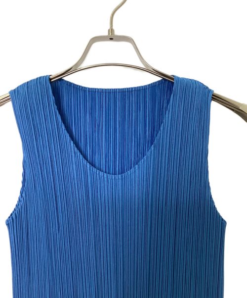 PLEATS PLEASE（プリーツプリーズ）PLEATS PLEASE (プリーツプリーズ) ノースリーブカットソー スカイブルー サイズ:3の古着・服飾アイテム