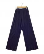 PLEATS PLEASEプリーツプリーズ）の古着「プリーツパンツ」｜ネイビー