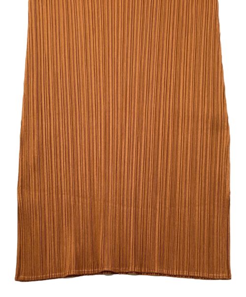 PLEATS PLEASE（プリーツプリーズ）PLEATS PLEASE (プリーツプリーズ) ノースリーブカットソー ブラウン サイズ:4の古着・服飾アイテム
