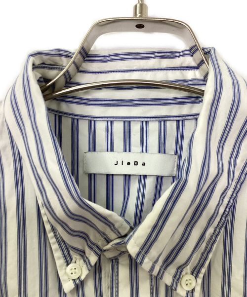 jieda（ジエダ）Jieda (ジエダ) ボタンダウンシャツ ブルー×ホワイト サイズ:2の古着・服飾アイテム
