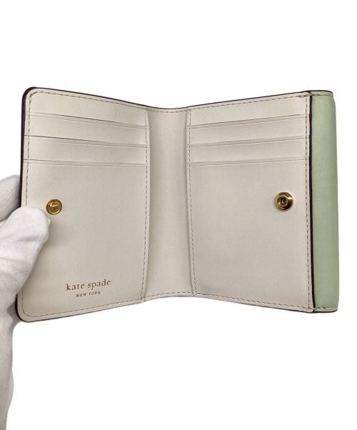 Kate Spade（ケイトスペード）Kate Spade (ケイトスペード) 2つ折り財布 グリーンの古着・服飾アイテム