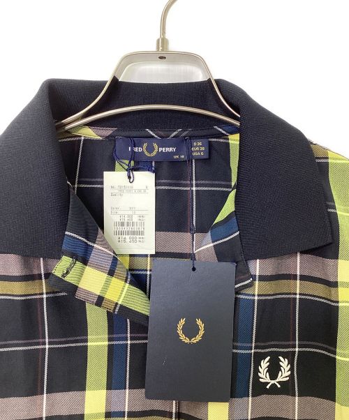FRED PERRY（フレッドペリー）FRED PERRY (フレッドペリー) ノースリーチェックブシャツ イエロー×ブラック サイズ:10の古着・服飾アイテム