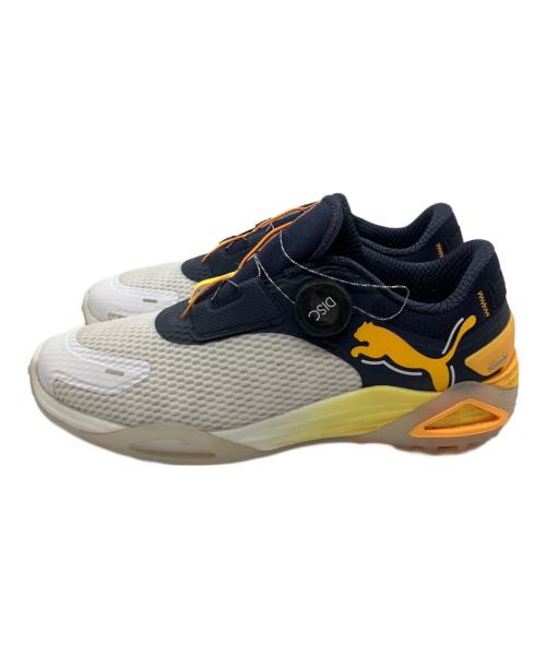 PUMA（プーマ）PUMA (プーマ) ゴルフシューズ イエロー×ホワイト サイズ:27の古着・服飾アイテム