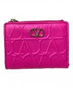 VALENTINOヴァレンティノ）の古着「2つ折り財布」｜ショッキングピンク