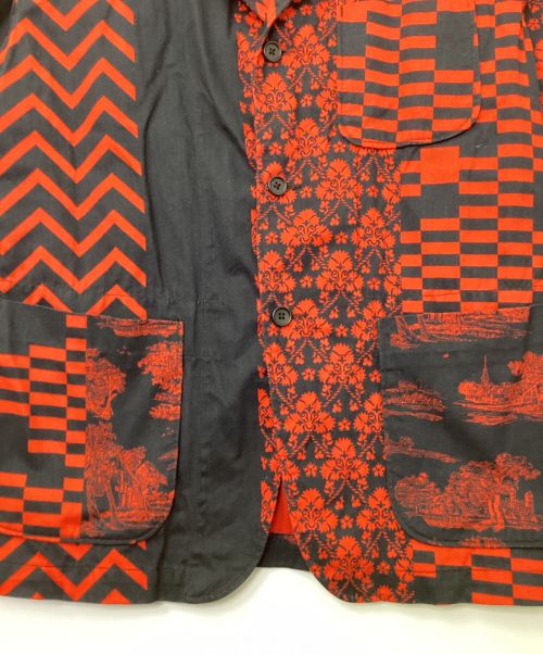 NOMA t.d.（ノーマティーディー）NOMA t.d. (ノーマティーディー) ジャケット ブラック×レッド サイズ:Sの古着・服飾アイテム