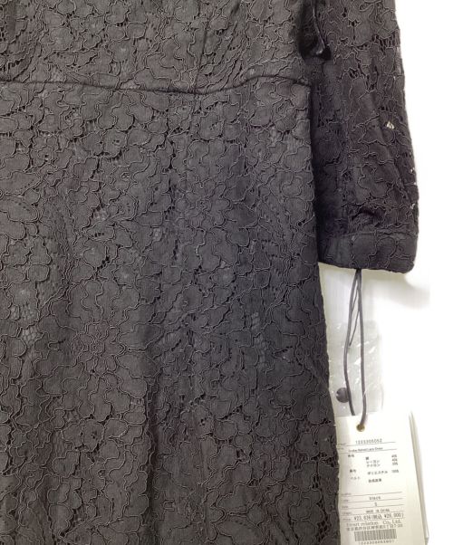 HER LIP TO（ハーリップトゥ）Her lip to (ハーリップトゥ) Scallop Belted Lace Dress ブラック サイズ:S 未使用品の古着・服飾アイテム