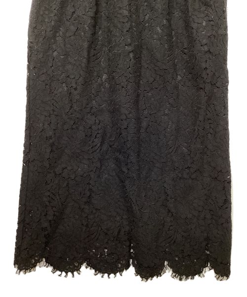 HER LIP TO（ハーリップトゥ）Her lip to (ハーリップトゥ) Scallop Belted Lace Dress ブラック サイズ:S 未使用品の古着・服飾アイテム