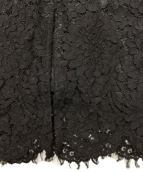 HER LIP TO（ハーリップトゥ）Her lip to (ハーリップトゥ) Scallop Belted Lace Dress ブラック サイズ:S 未使用品の古着・服飾アイテム