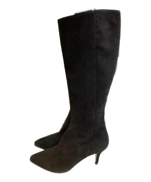 Salvatore Ferragamo（サルヴァトーレ フェラガモ）Salvatore Ferragamo (サルヴァトーレ フェラガモ) サイドジップロングブーツ ブラック サイズ:5.5の古着・服飾アイテム