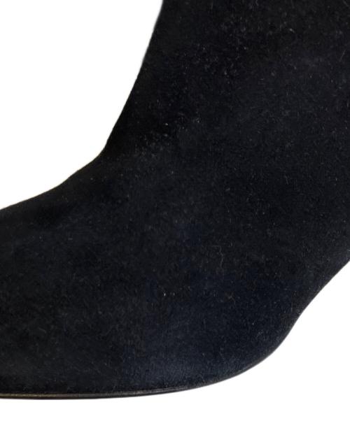 Salvatore Ferragamo（サルヴァトーレ フェラガモ）Salvatore Ferragamo (サルヴァトーレ フェラガモ) サイドジップロングブーツ ブラック サイズ:5.5の古着・服飾アイテム