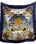 HERMES (エルメス) スカーフ ネイビー：18000円