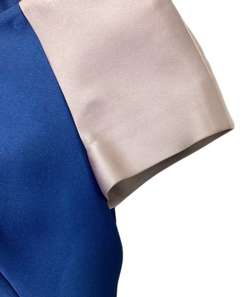 JIL SANDER NAVY（ジルサンダー ネイビー）JIL SANDER NAVY (ジルサンダー ネイビー) 半袖ワンピース ブルー×ピンク サイズ:41の古着・服飾アイテム