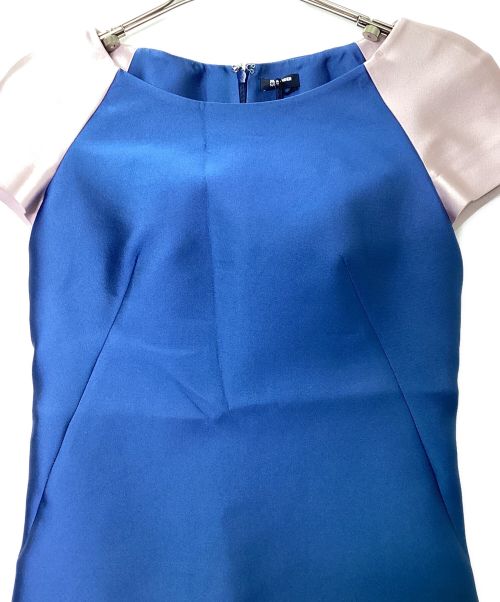 JIL SANDER NAVY（ジルサンダー ネイビー）JIL SANDER NAVY (ジルサンダー ネイビー) 半袖ワンピース ブルー×ピンク サイズ:41の古着・服飾アイテム