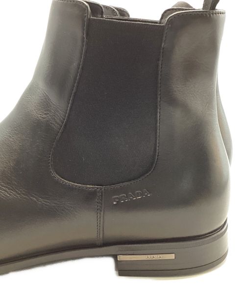 PRADA（プラダ）PRADA (プラダ) サイドゴアブーツ ブラック サイズ:25の古着・服飾アイテム