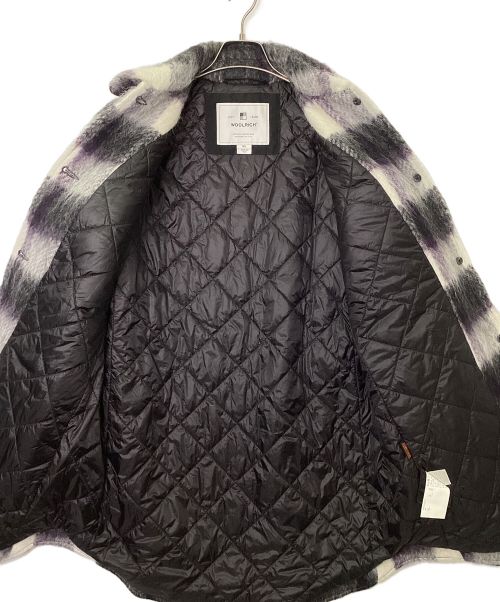 WOOLRICH（ウールリッチ）WOOLRICH (ウールリッチ) ロングコート ブラック×グレー サイズ:XSの古着・服飾アイテム