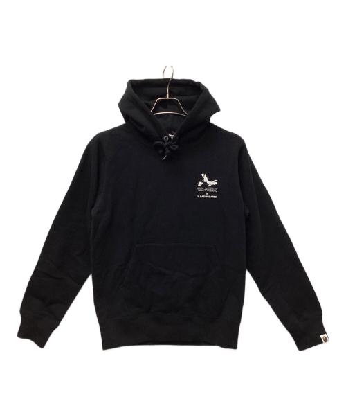 A BATHING APE（ア ベイシング エイプ）A BATHING APE (ア ベイシング エイプ) TOM and JERRY (トム アンド ジェリー) パーカー ブラック サイズ:Mの古着・服飾アイテム
