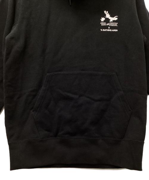 A BATHING APE（ア ベイシング エイプ）A BATHING APE (ア ベイシング エイプ) TOM and JERRY (トム アンド ジェリー) パーカー ブラック サイズ:Mの古着・服飾アイテム