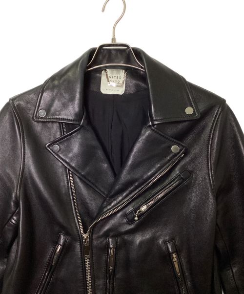 UNITED TOKYO（ユナイテッドトーキョー）UNITED TOKYO (ユナイテッドトーキョー) INPELSAレザーライダースジャケット ブラック サイズ:1の古着・服飾アイテム