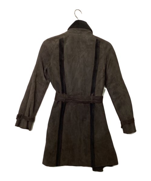 FENDI（フェンディ）FENDI (フェンディ) スウェードコート ブラウン サイズ:40の古着・服飾アイテム