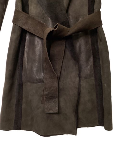 FENDI（フェンディ）FENDI (フェンディ) スウェードコート ブラウン サイズ:40の古着・服飾アイテム