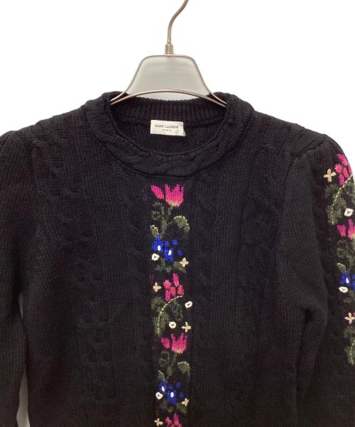 Saint Laurent Paris（サンローランパリ）Saint Laurent Paris (サンローランパリ) ニット ブラック サイズ:Sの古着・服飾アイテム
