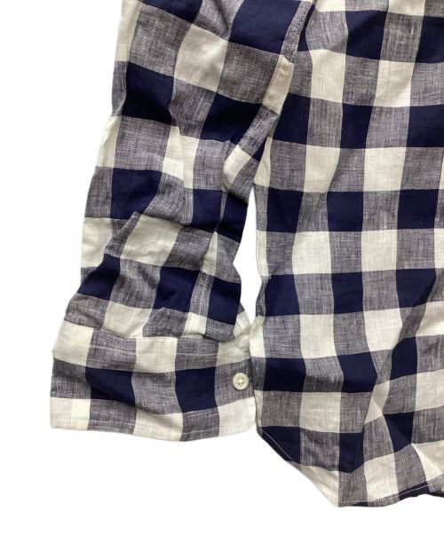 MADISON BLUE（マディソンブルー）MADISON BLUE (マディソンブルー) リネンシャツ ネイビー サイズ:04の古着・服飾アイテム