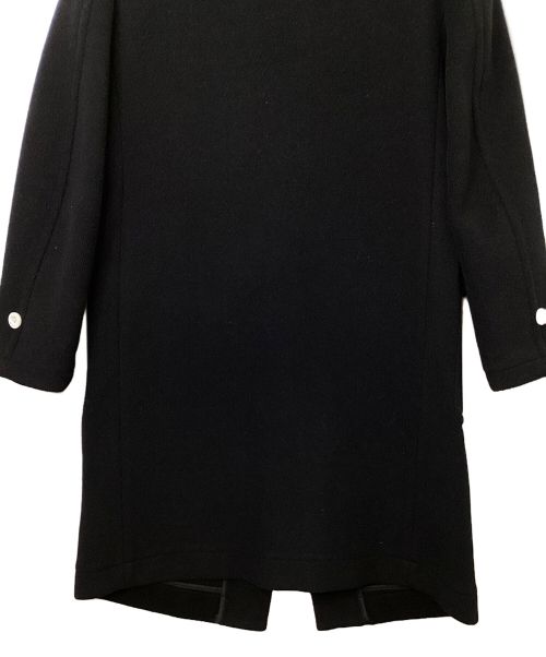 HYKE（ハイク）HYKE (ハイク) ダッフルコート ブラック×ホワイト サイズ:3の古着・服飾アイテム