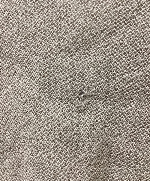 FANNI LEMMERMAYER（ファンニ レママイヤー）FANNI LEMMERMAYER (ファンニ レママイヤー) アルパカニットカーディガン ベージュ×オレンジ サイズ:記載なしの古着・服飾アイテム