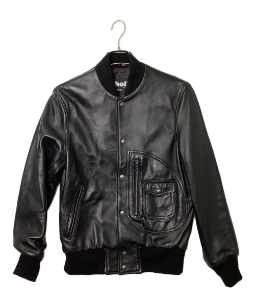 Schott（ショット）schott (ショット) レザーヴァーシティージャケット ブラック サイズ:36の古着・服飾アイテム