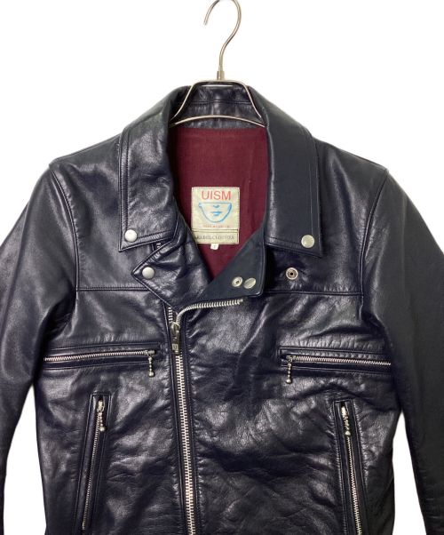 UNDERCOVER（アンダーカバー）UNDERCOVER (アンダーカバー) ダブルライダースジャケット ネイビー サイズ:1の古着・服飾アイテム