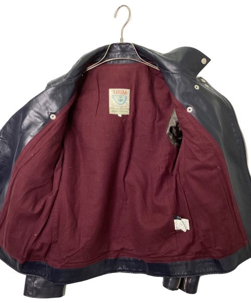 UNDERCOVER（アンダーカバー）UNDERCOVER (アンダーカバー) ダブルライダースジャケット ネイビー サイズ:1の古着・服飾アイテム