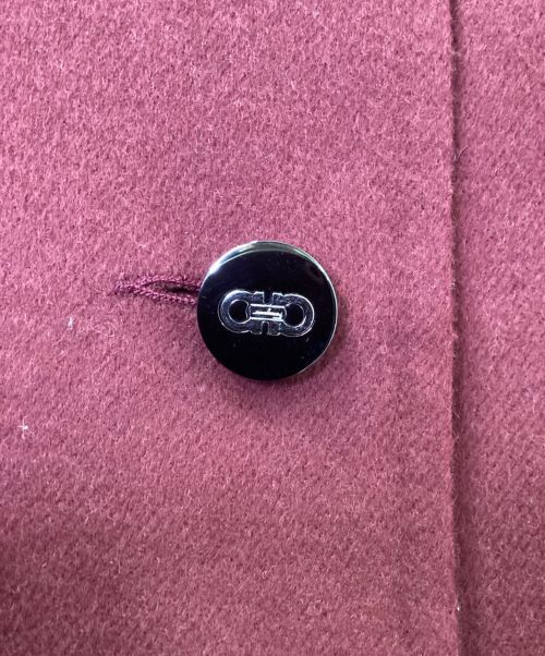 Salvatore Ferragamo（サルヴァトーレ フェラガモ）Salvatore Ferragamo (サルヴァトーレ フェラガモ) ウールコート レッド サイズ:Sの古着・服飾アイテム