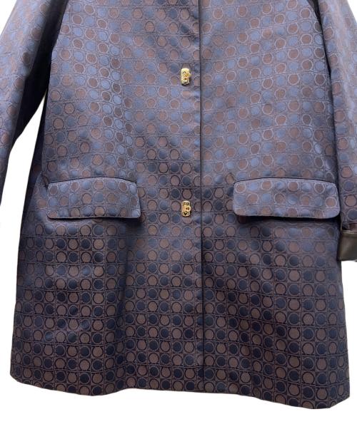 Salvatore Ferragamo（サルヴァトーレ フェラガモ）Salvatore Ferragamo (サルヴァトーレ フェラガモ) ステンカラーコート ネイビー サイズ:40の古着・服飾アイテム