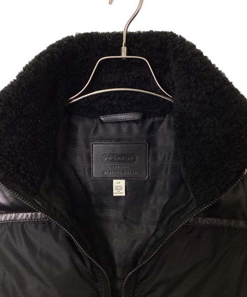 COACH（コーチ）COACH (コーチ) ダウンジャケット ブラック サイズ:Sの古着・服飾アイテム
