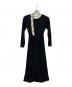 HER LIP TO（ハーリップトゥ）の古着「Saint Honore Long Dress」｜ブラック×ホワイト
